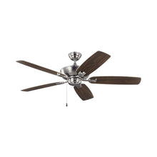 Load image into Gallery viewer, Colony Ceiling Fan in Brushed Steel/Silver / Without Light (52-Inch).