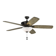 Load image into Gallery viewer, Colony Ceiling Fan in Aged Pewter/Light Grey Weathered Oak / With Light (60-Inch).
