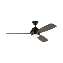 Load image into Gallery viewer, Ikon Outdoor LED Ceiling Fan in Aged Pewter/Light Grey Weathered Oak.