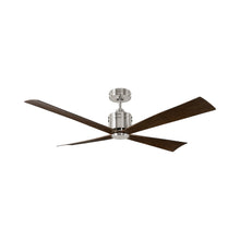 Load image into Gallery viewer, Launceton Ceiling Fan in Brushed Steel.