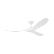 Load image into Gallery viewer, Maverick Coastal Outdoor Ceiling Fan in Matte White (52-Inch).
