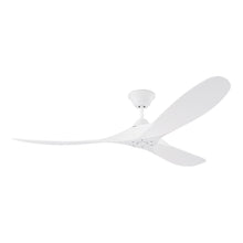 Load image into Gallery viewer, Maverick Coastal Outdoor Ceiling Fan in Matte White (60-Inch).