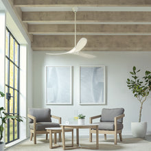Load image into Gallery viewer, Maverick Coastal Outdoor Ceiling Fan in living room.