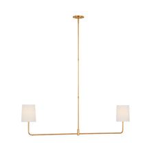 Load image into Gallery viewer, Go Lightly Linear Chandelier in Gild/Linen (2-Light).