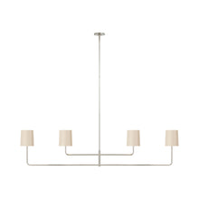 Load image into Gallery viewer, Go Lightly Linear Chandelier in Polished Nickel/China White (4-Light).