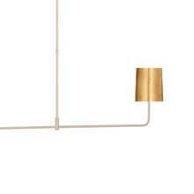 Load image into Gallery viewer, Go Lightly Linear Chandelier in Detail.
