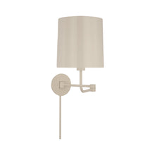 Load image into Gallery viewer, Go Lightly Swing Arm Wall Light in China White.