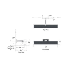 Load image into Gallery viewer, Halwell Picture Light - line drawing.
