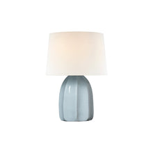 Load image into Gallery viewer, Melanie LED Table Lamp in Crackled Moonseed(Small).