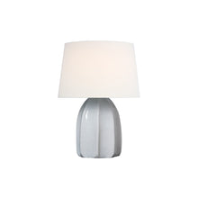 Load image into Gallery viewer, Melanie LED Table Lamp in Crackled Ivory(Small).