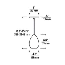 Load image into Gallery viewer, Alina Pendant Light - line drawing.
