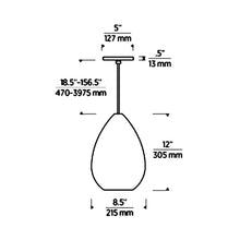 Load image into Gallery viewer, Alina Pendant Light - line drawing.