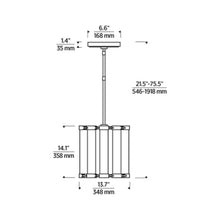 Load image into Gallery viewer, Alo LED Pendant Light - line drawing.