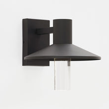 Load image into Gallery viewer, Ash Cylinder Outdoor LED Wall Light in Detail.