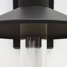 Load image into Gallery viewer, Ash Cylinder Outdoor LED Wall Light in Detail.