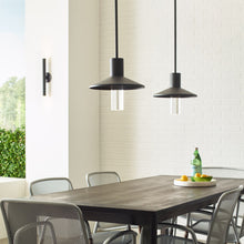 Load image into Gallery viewer, Ash Outdoor LED Pendant Light in dining room.
