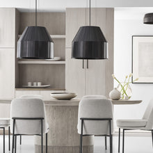 Load image into Gallery viewer, Bling LED Pendant Light in dining room.