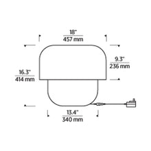 Load image into Gallery viewer, Bolete LED Table Lamp - line drawing.
