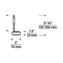 Load image into Gallery viewer, Brim LED MonoRail Head - line drawing.