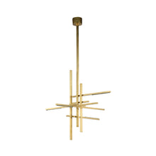 Load image into Gallery viewer, Cityscape LED Chandelier in Detail.