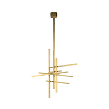 Load image into Gallery viewer, Cityscape LED Chandelier in Detail.