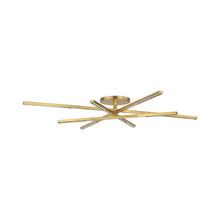Load image into Gallery viewer, Cityscape LED Flush Mount Ceiling Light in Detail.