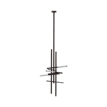 Load image into Gallery viewer, Cityscape LED Pendant Light in Bronze.