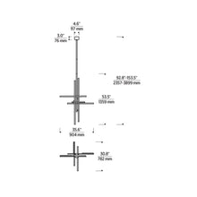 Load image into Gallery viewer, Cityscape LED Pendant Light - line drawing.