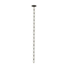 Load image into Gallery viewer, Collier LED Pendant Light in Bronze/Crystal (51.6-Inch).