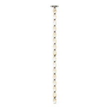 Load image into Gallery viewer, Collier LED Pendant Light in Polished Nickel/Alabaster (51.6-Inch).