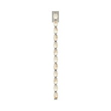 Load image into Gallery viewer, Collier LED Wall Light in Polished Nickel/Alabaster (40.3-Inch).