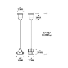 Load image into Gallery viewer, Collier Swag Cable - line drawing.