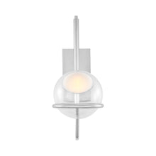 Load image into Gallery viewer, Crosby LED Wall Light in Polished Nickel.