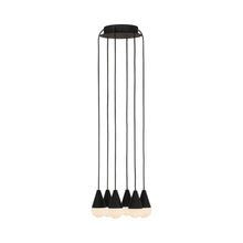 Load image into Gallery viewer, Cupola LED Chandelier in Nightshade Black (6-Light).