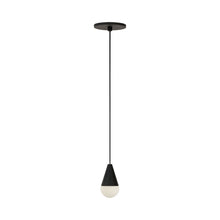 Load image into Gallery viewer, Cupola LED Pendant Light in Nightshade Black.