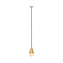 Load image into Gallery viewer, Cupola Port Alone LED Pendant Light in Hand Rubbed Antique Brass.