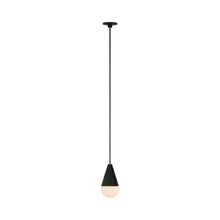 Load image into Gallery viewer, Cupola Port Alone LED Pendant Light in Nightshade Black.