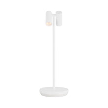 Load image into Gallery viewer, Doppia LED Table Lamp in Matte White (Large).