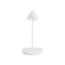 Load image into Gallery viewer, Doppia LED Table Lamp in Matte White (Small).