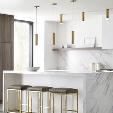 Load image into Gallery viewer, Ebell LED Semi Flush Mount Ceiling Light in kitchen.