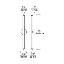 Load image into Gallery viewer, Ebell LED Wall Light - line drawing.