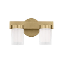 Load image into Gallery viewer, Esfera LED Bath Vanity Light in Natural Brass.