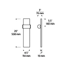 Load image into Gallery viewer, Esfera LED Wall Light - line drawing.