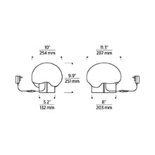 Load image into Gallery viewer, Fio LED Table Lamp - line drawing.