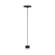 Load image into Gallery viewer, Gable LED Pendant Light in Nightshade Black.