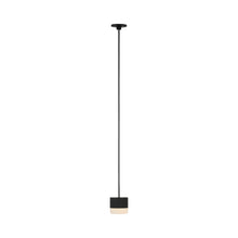 Load image into Gallery viewer, Gable Port Alone LED Pendant Light in Nightshade Black.