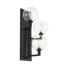 Load image into Gallery viewer, Gambit Wall Light in Triple Light/Nightshade Black.