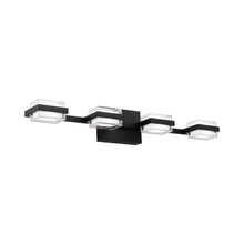 Load image into Gallery viewer, Kamden LED Bath Vanity Light in Nightshade Black (4-Light).