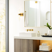 Load image into Gallery viewer, Langston LED Wall Light in bathroom.