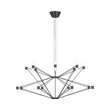 Load image into Gallery viewer, Lassell LED Chandelier in Dark Bronze (2-Tier).